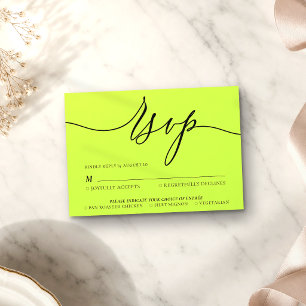 Cyber Lime Jet Svart Minimal Modern OSA Kort