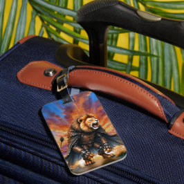 Cyber Lion of the Wastelands  Bagagebricka