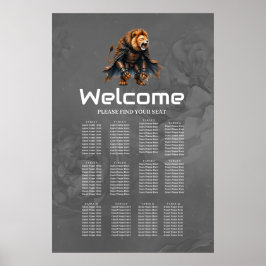 Cyber Lion of the Wastelands  Poster