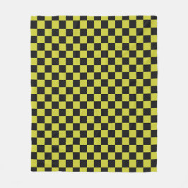 Cyber lyme checkerboard pattern fleecefilt
