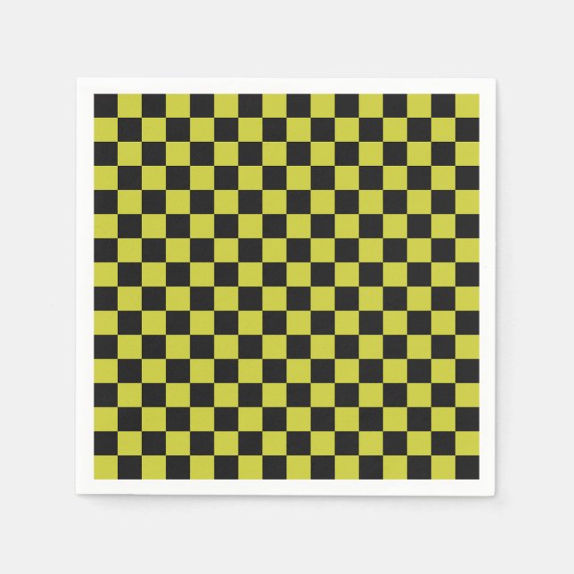Cyber lyme checkerboard pattern pappersservett (Framsidan)