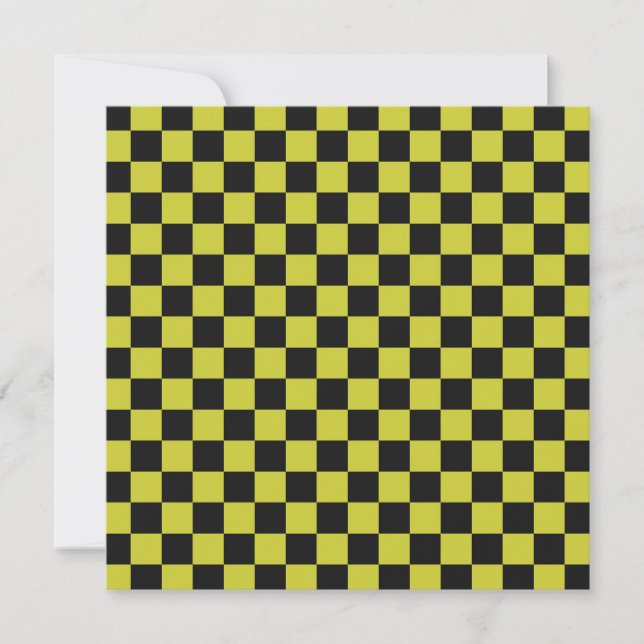 Cyber lyme checkerboard pattern tack kort (Framsida)