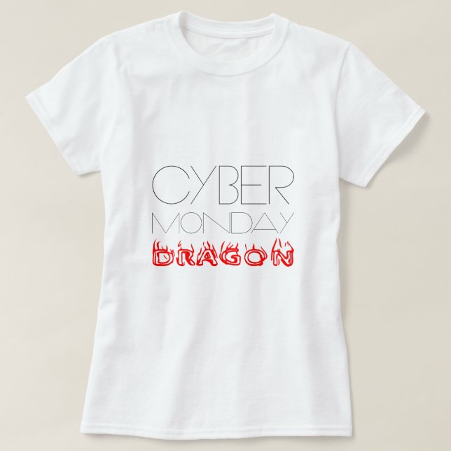 Cyber Måndag Dragon roligt Tröja (Design framsida)