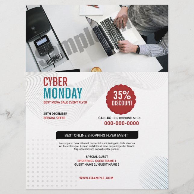 Cyber måndag Flyer (Framsidan)