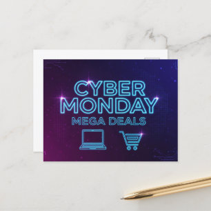 Cyber Måndag Vykort