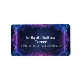 Cyber-Medieval Fusion Bröllop Adressetikett