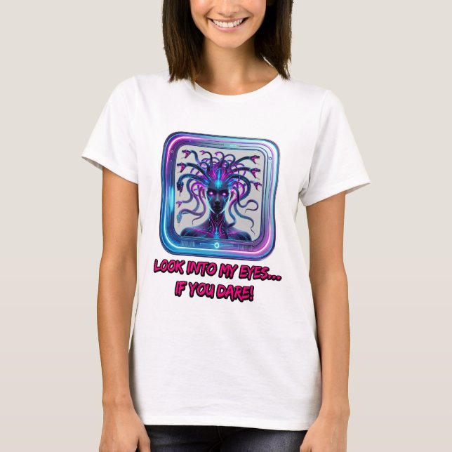 Cyber Medusa Neon - Women's T-Shirt (Framsida)