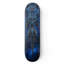 Cyber Neon Drak Skateboarddäck - Original 3D