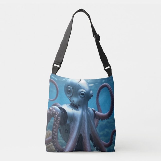 Cyber Octopus axelväska (Framsida)