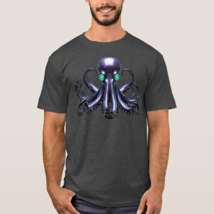 Cyber Octopus - Futuristiska Sea Creature T Shirt