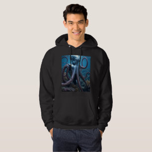 Cyber Octopus manar Black Hooded sweatshirt