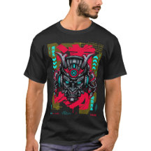 Cyber Oni-mask - Japansk Techwear Guld Edition