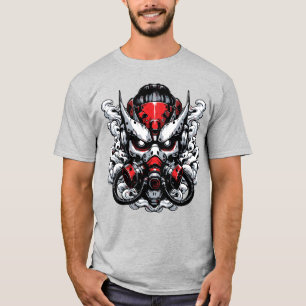 Cyber Oni: Rökkrigarmask T Shirt