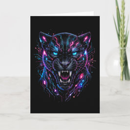 Cyber Panther Helgkort