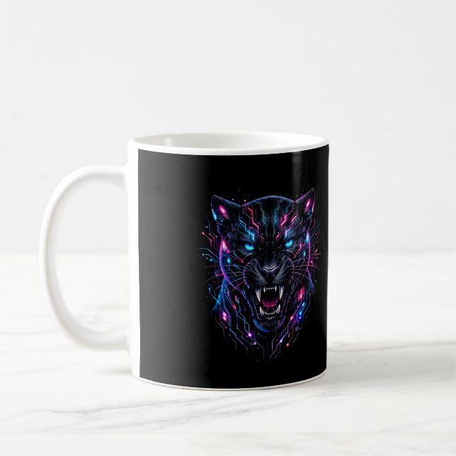 Cyber Panther Kaffemugg (Vänster)