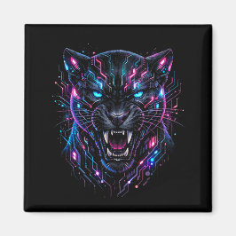 Cyber Panther Magnet