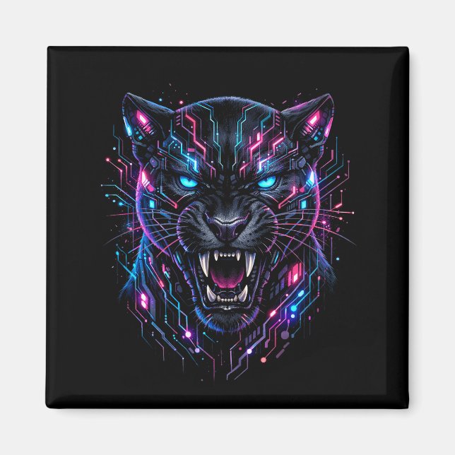 Cyber Panther Magnet (Framsidan)