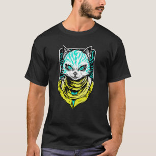 Cyber Punk Cat T Shirt
