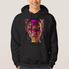 Cyber Queen Neon Glow hoodie