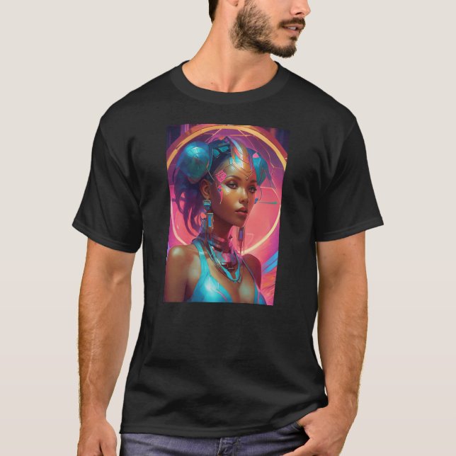 Cyber Queen T Shirt (Framsida)