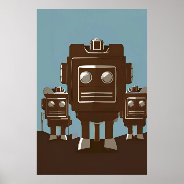 Cyber Radio Rodeo Patrol Ken Gage Sci-Fi Poster (Framsidan)