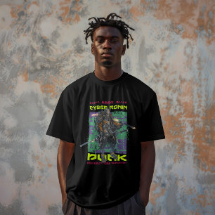 Cyber Ronin – Futuristisk Samuraj Cyberpunk Krigar T Shirt