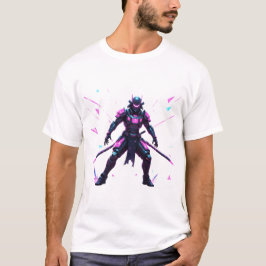 Cyber-Samurai Aurora Warrior T Shirt