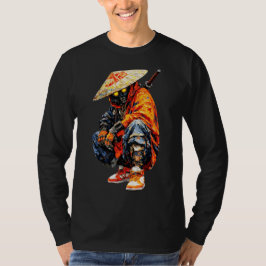 Cyber Samurai Palette Knife Orange  T Shirt