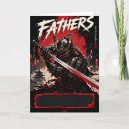 Cyber Samurai Pappas Välkomstkort Kort