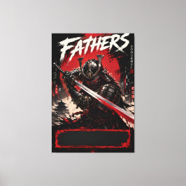 Cyber Samuraj Fäder Canvas Väggkonst
