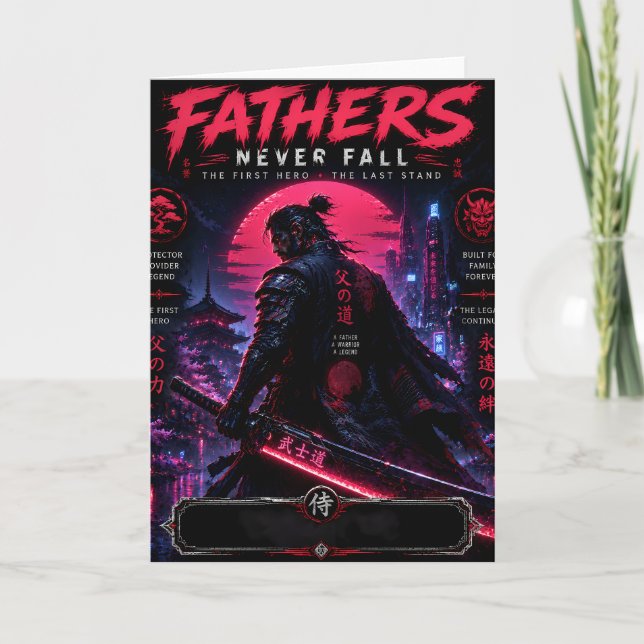 Cyber Samuraj Fader Kort (Framsida)