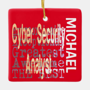 Cyber Security Analyst Extraordinaire ANPASSNINGSB Julgransprydnad Keramik
