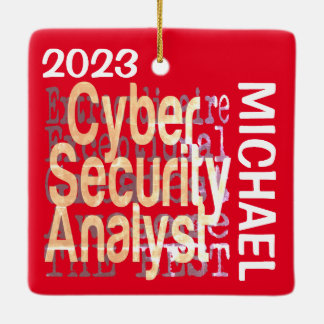 Cyber Security Analyst Extraordinaire ANPASSNINGSB Julgransprydnad Keramik
