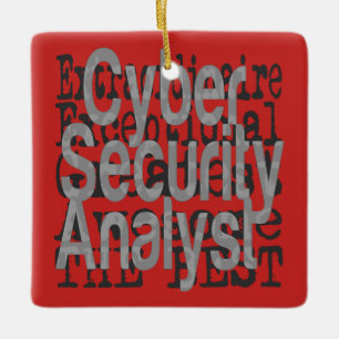 Cyber Security Analyst Extraordinaire Julgransprydnad Keramik