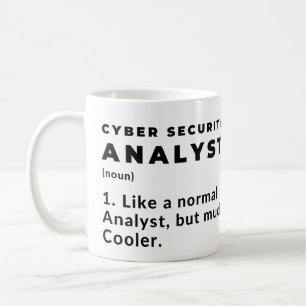 Cyber Security Analyst Funny Coola Kaffemugg