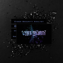 Cyber Security Analyst Modern Lila Blue Ombre