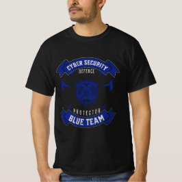 Cyber Security Blue Team Defender's Vapensköld T Shirt