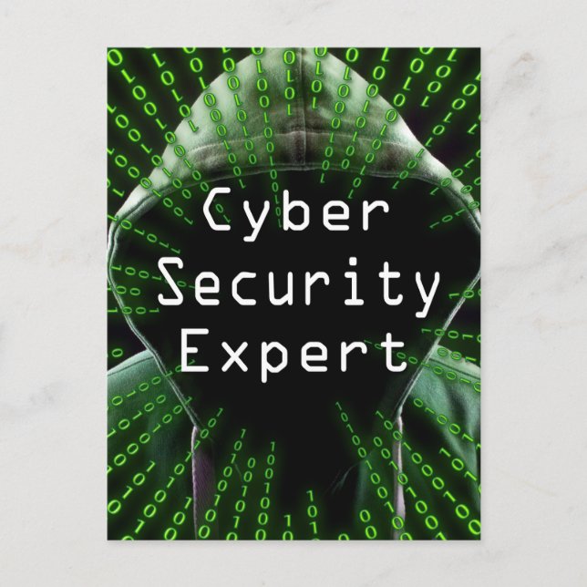 Cyber Security Business Expert Vykort (Framsida)