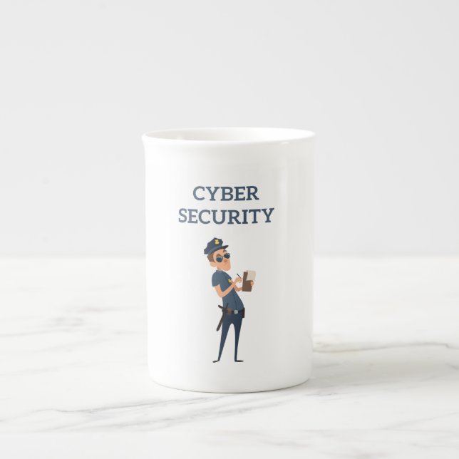 Cyber Security: Coola Cop on Patrol Benporslin Mugg (Framsidan)