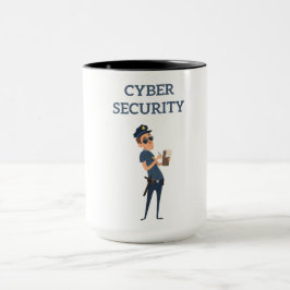 Cyber Security: Coola Cop on Patrol Mugg