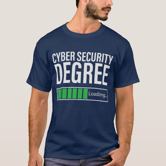 Cyber Security Degree Loading, specialist  T Shirt (Framsida)