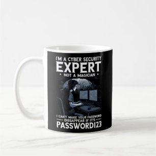 Cyber Security Expert för vit hacker och cyber W Kaffemugg