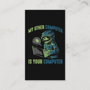 Cyber Security Hacker Computer Admin Programmer Visitkort