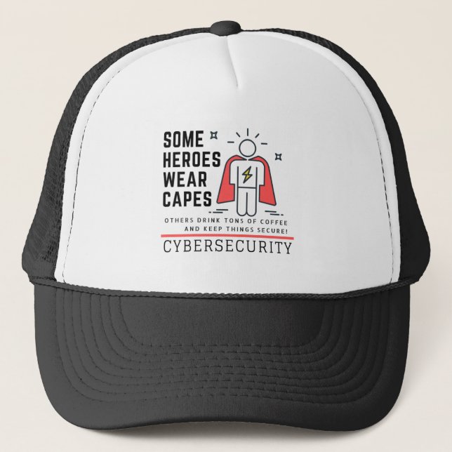 Cyber Security Hero Hat Keps (Framsida)