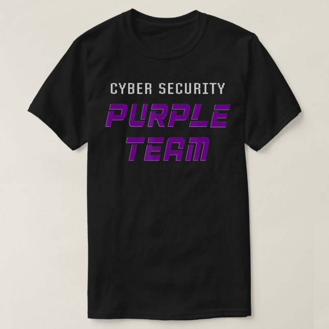 Cyber Security Lila Team Ethical Hacker Cybercri T Shirt (Design framsida)