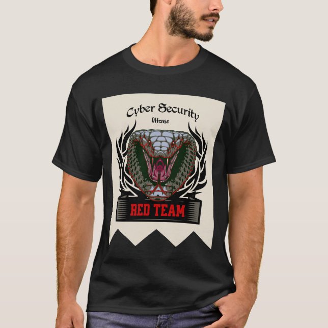 Cyber Security Red Team Cobra Strejka Unisex T Shirt (Framsida)