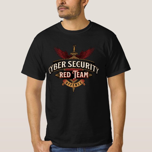 Cyber Security Red Team Vanguard T-Shirt (Framsida)