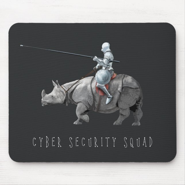 Cyber Security Squad armor sköld knight rhino Musmatta (Framsidan)
