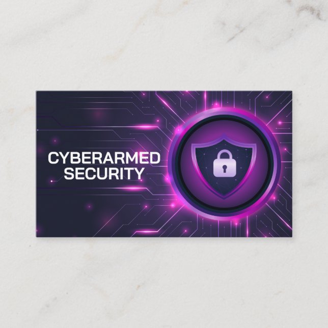 Cyber Security Tech Visitkort (Framsida)
