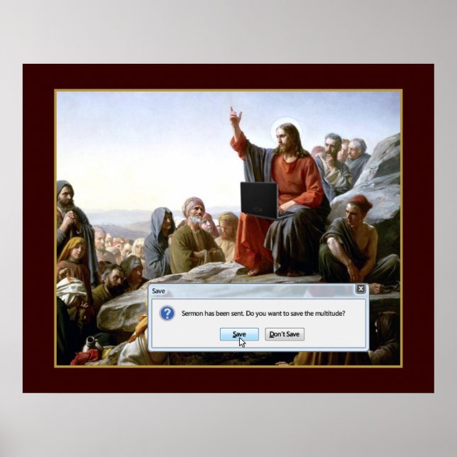 Cyber Sermon Funny Poster (Framsidan)